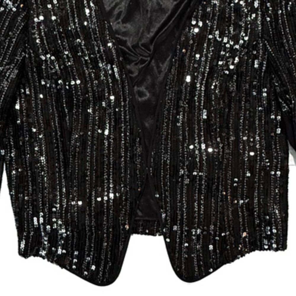 Cache Cropped Sequins Jacket - image 5